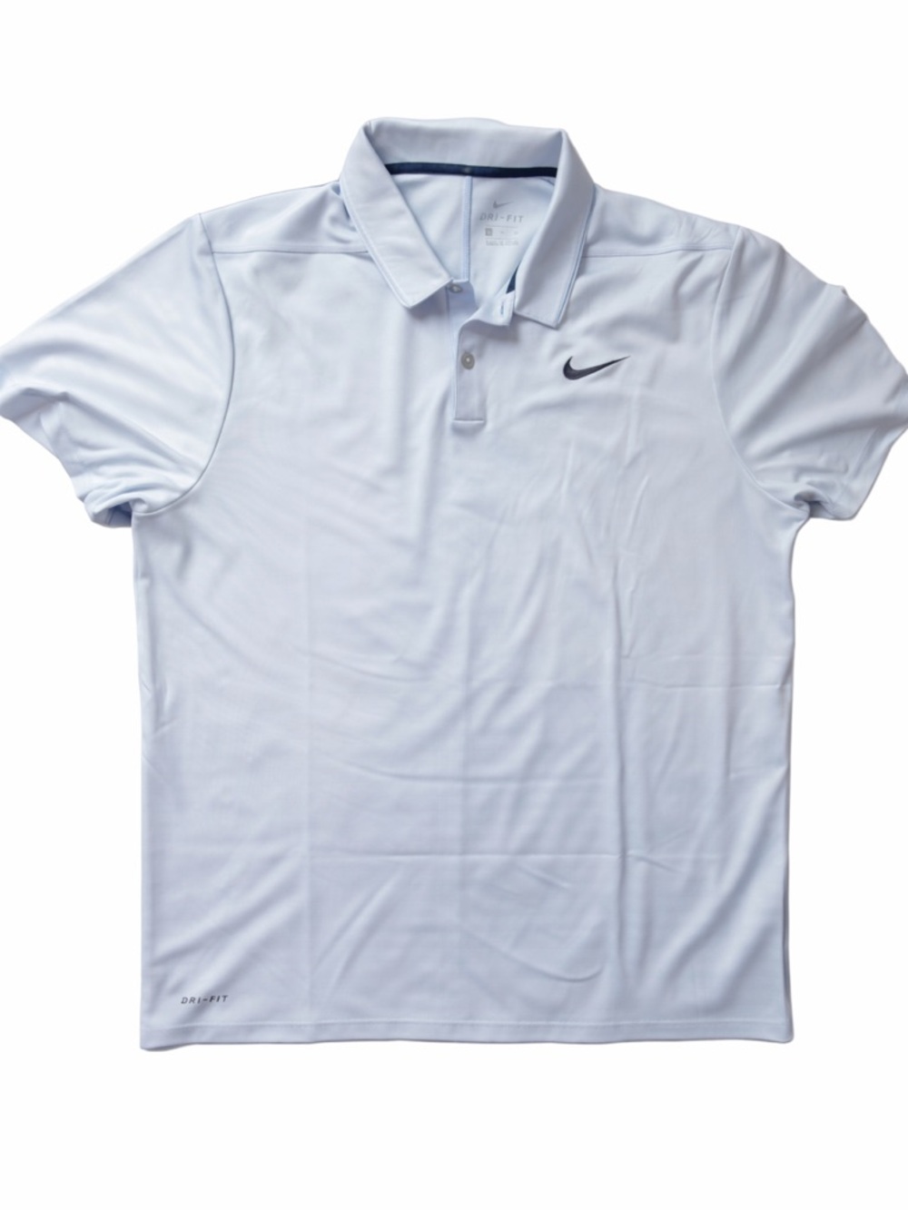 Nike Dri-FIT Polo Shirt XL Light Blue Golf Athletic Mens